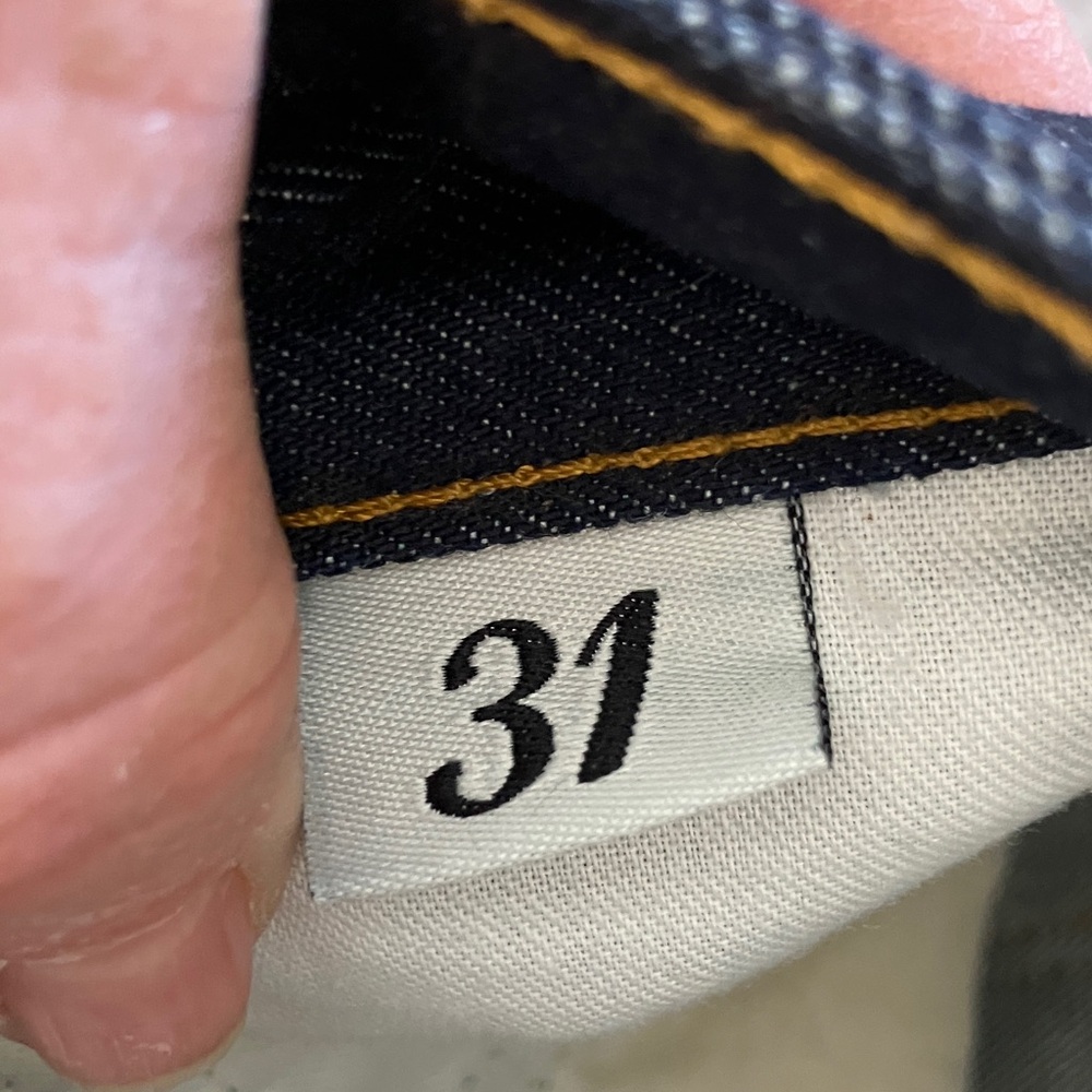 Men's Dark Blue Straight Jeans - Picture 8 of 13